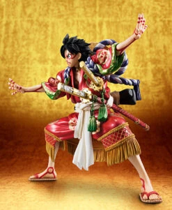 MegaHouse Portrait.Of.Pirates One Piece KABUKI EDITION Monkey D Luffy 1/8 PVC Figure -Toy Model Shop 002 94974.1456823398