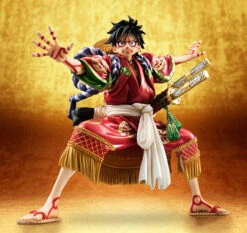 MegaHouse Portrait.Of.Pirates One Piece KABUKI EDITION Monkey D Luffy 1/8 PVC Figure -Toy Model Shop 004 32331.1456823399