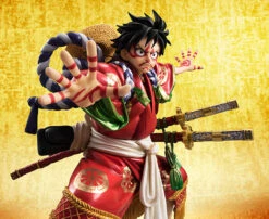 MegaHouse Portrait.Of.Pirates One Piece KABUKI EDITION Monkey D Luffy 1/8 PVC Figure -Toy Model Shop 007 28492.1456823399