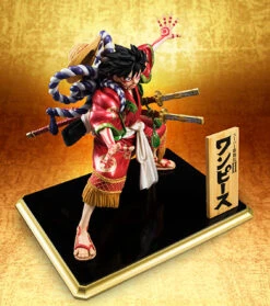 MegaHouse Portrait.Of.Pirates One Piece KABUKI EDITION Monkey D Luffy 1/8 PVC Figure -Toy Model Shop 014 46374.1456823386