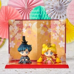 Bandai Petit Chara! Pretty Guardian Sailor Moon Hinamatsuri [Usagi&Mori Ver.]&[Haruka&Michiru Ver.] Set PVC Figure -Toy Model Shop 1000129216 2 06630.1538191476