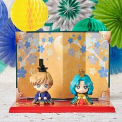 Bandai Petit Chara! Pretty Guardian Sailor Moon Hinamatsuri [Usagi&Mori Ver.]&[Haruka&Michiru Ver.] Set PVC Figure -Toy Model Shop 1000129216 3 37704.1538191476