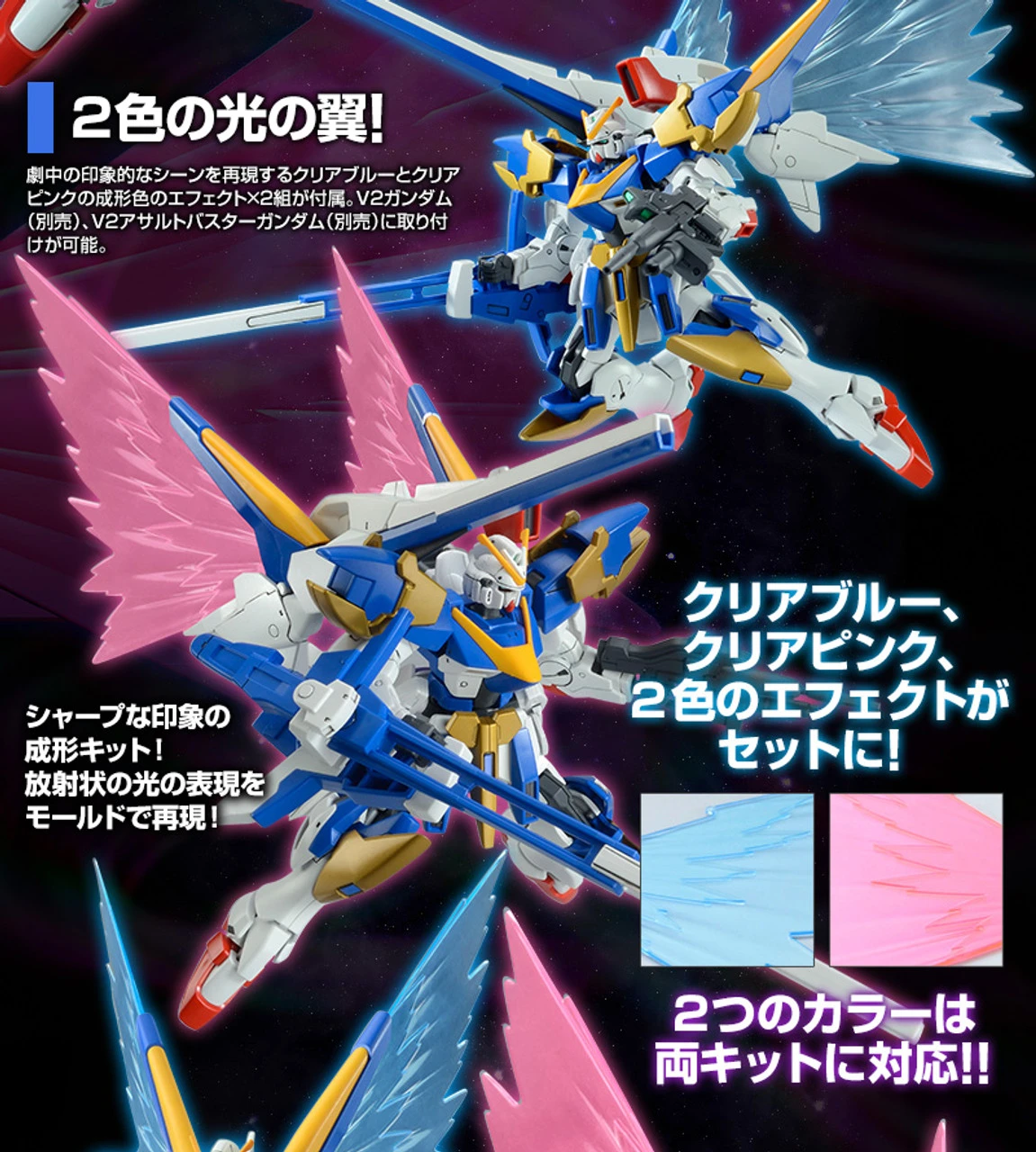 BANDAI Premium HGUC 1/144 V2 Gundam For Expansion Effects Unit "Wing Of Light" Plastic Model Parts 4 BANDAI Premium HGUC 1/144 V2 Gundam For Expansion Effects Unit "Wing Of Light" Plastic Model Parts - Image 3