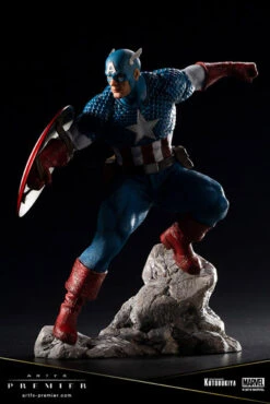 Kotobukiya ARTFX PREMIER MARVEL UNIVERSE Captain America 1/10 PVC Figure -Toy Model Shop FIGURE 046382 06 33445.1550646361