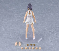 Max Factory Figma Female Body (Mika) With Mini Skirt Chinese Dress Outfit (White) Action Figure -Toy Model Shop FIGURE 161158 08 60805.1697528722