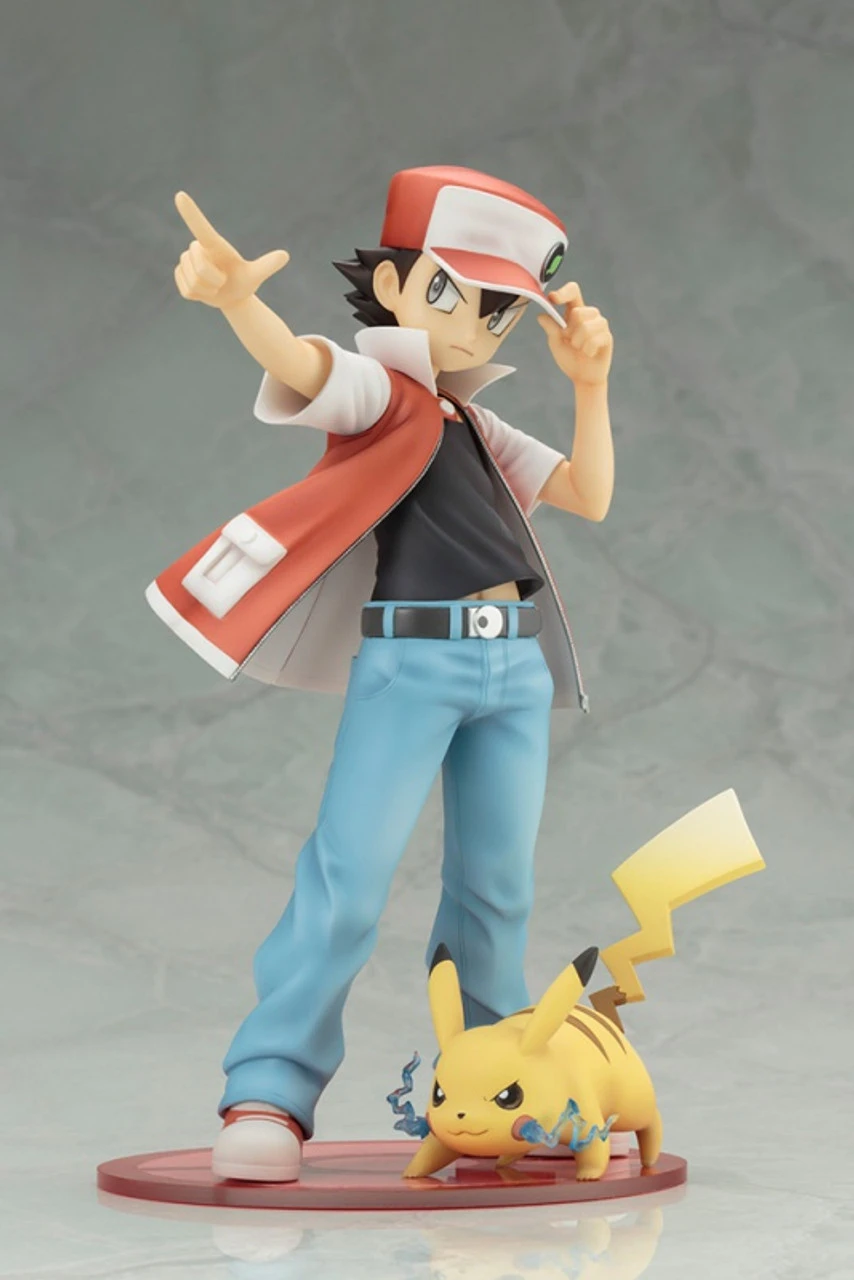 Kotobukiya ARTFX J Red With Pikachu 1/8 PVC Figure 4 Kotobukiya ARTFX J Red With Pikachu 1/8 PVC Figure - Image 2