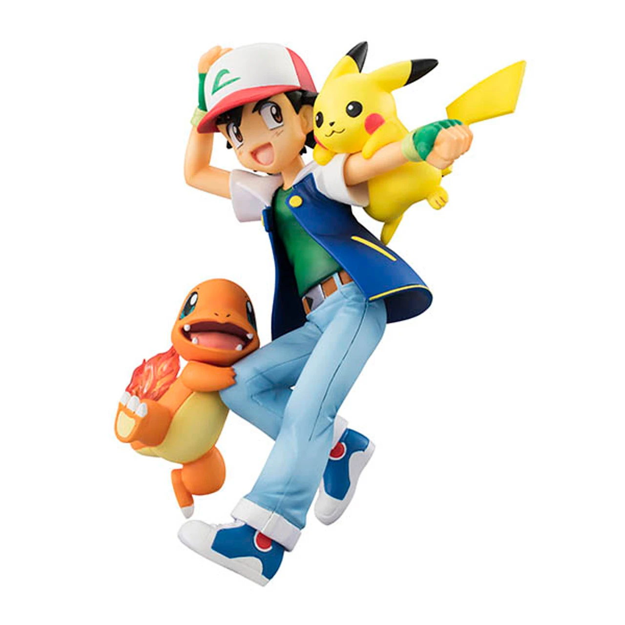 MegaHouse G.E.M. Series Pokemon Ash Ketchum&Pikachu&Charmander PVC Figure 3 MegaHouse G.E.M. Series Pokemon Ash Ketchum&Pikachu&Charmander PVC Figure