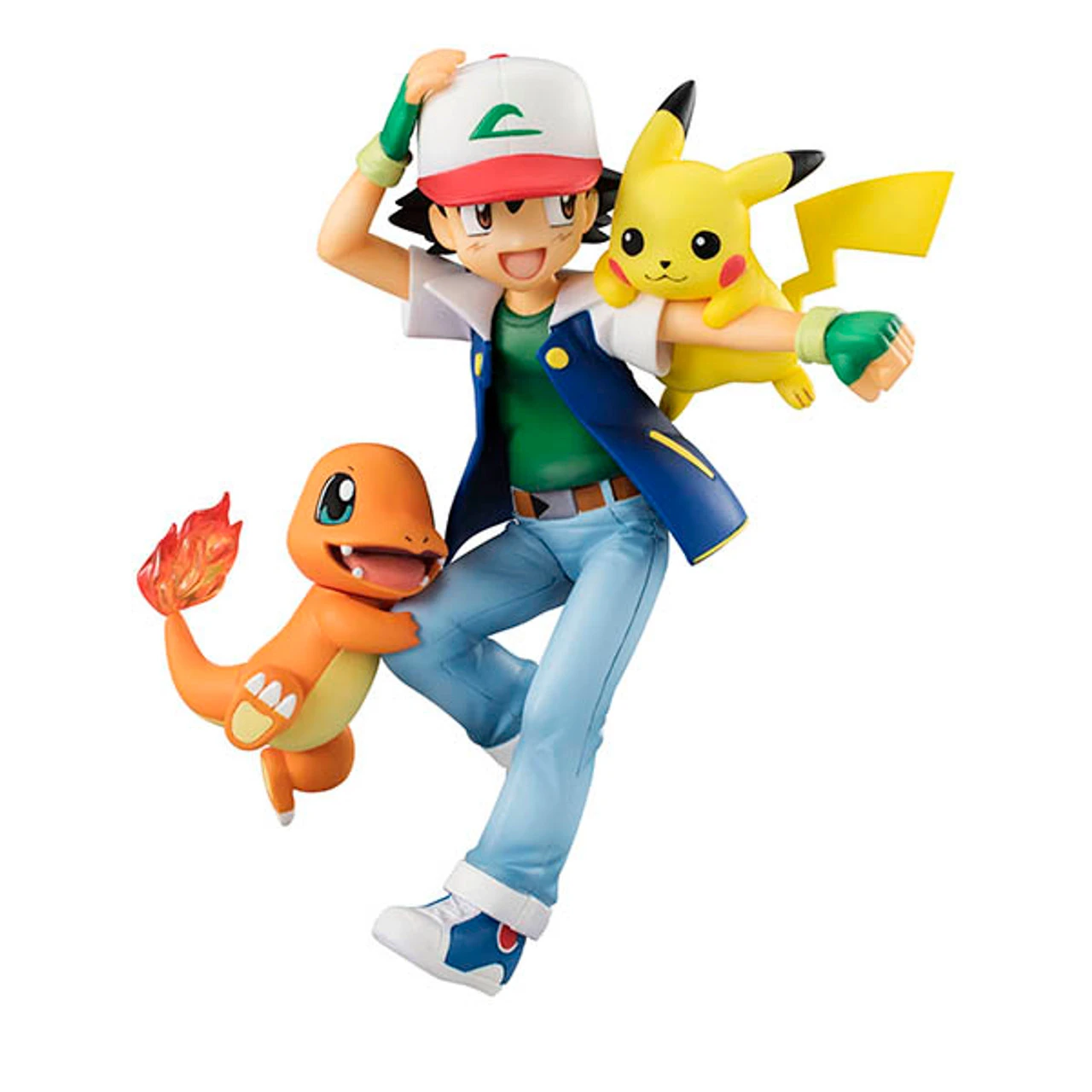 MegaHouse G.E.M. Series Pokemon Ash Ketchum&Pikachu&Charmander PVC Figure 8 MegaHouse G.E.M. Series Pokemon Ash Ketchum&Pikachu&Charmander PVC Figure - Image 6