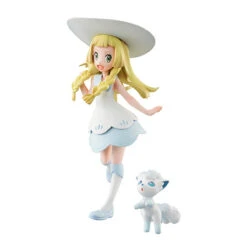 MegaHouse G.E.M. Series Pokemon Lillie & Snowy (Alolan Vulpix) PVC Figure (Completed)