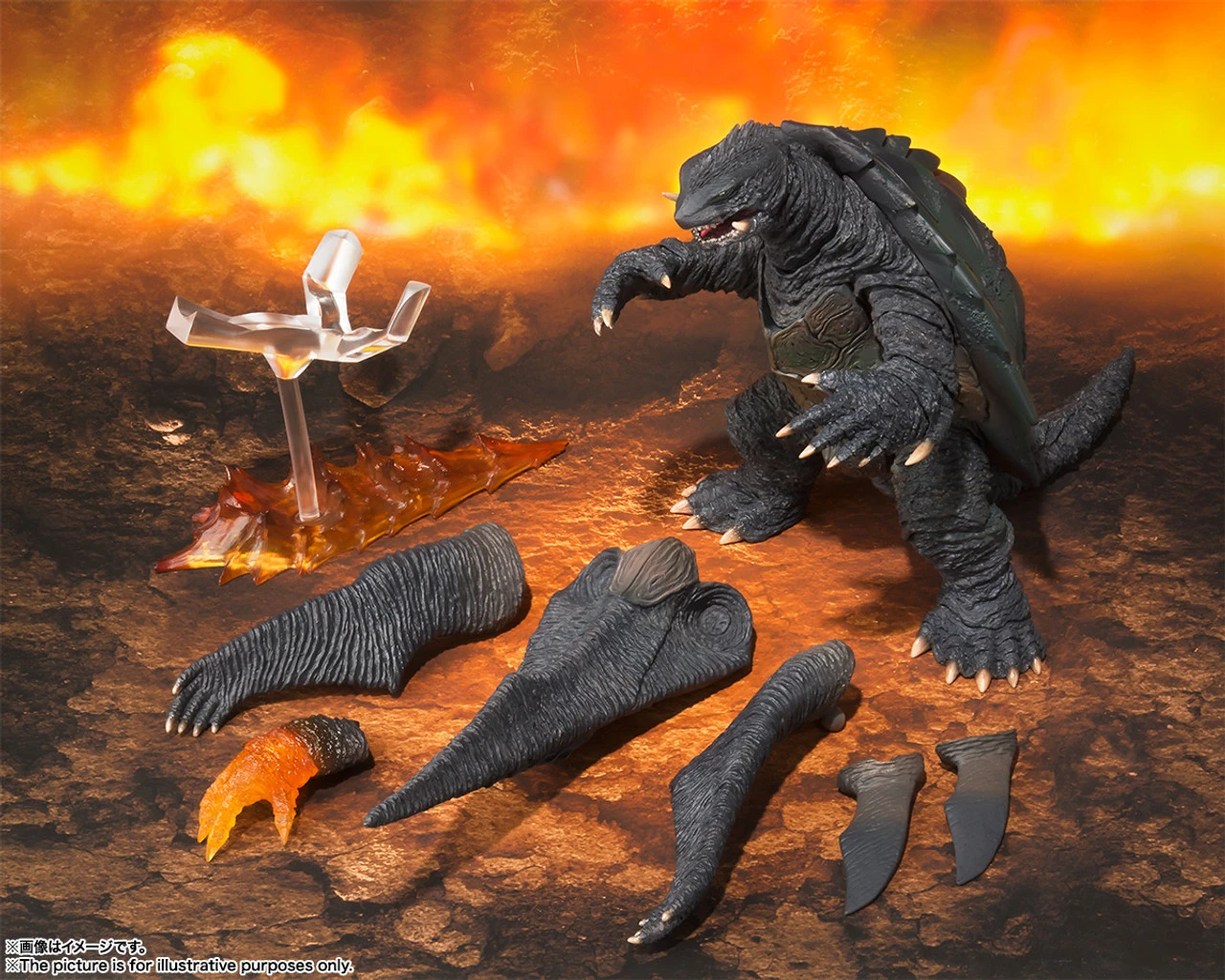 Bandai S.H.MonsterArts Gamera Action Figure 9 Bandai S.H.MonsterArts Gamera Action Figure - Image 7