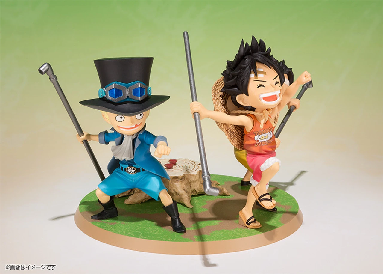 Bandai Figuarts Zero Luffy/Ace/Sabo Promise Of Sworn Brother PVC Figure 5 Bandai Figuarts Zero Luffy/Ace/Sabo Promise Of Sworn Brother PVC Figure - Image 3