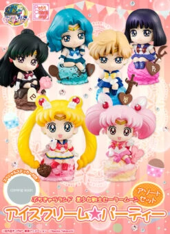 MegaHouse Petit Chara Land Sailor Moon Ice Cream Party Assorted Set PVC Figure