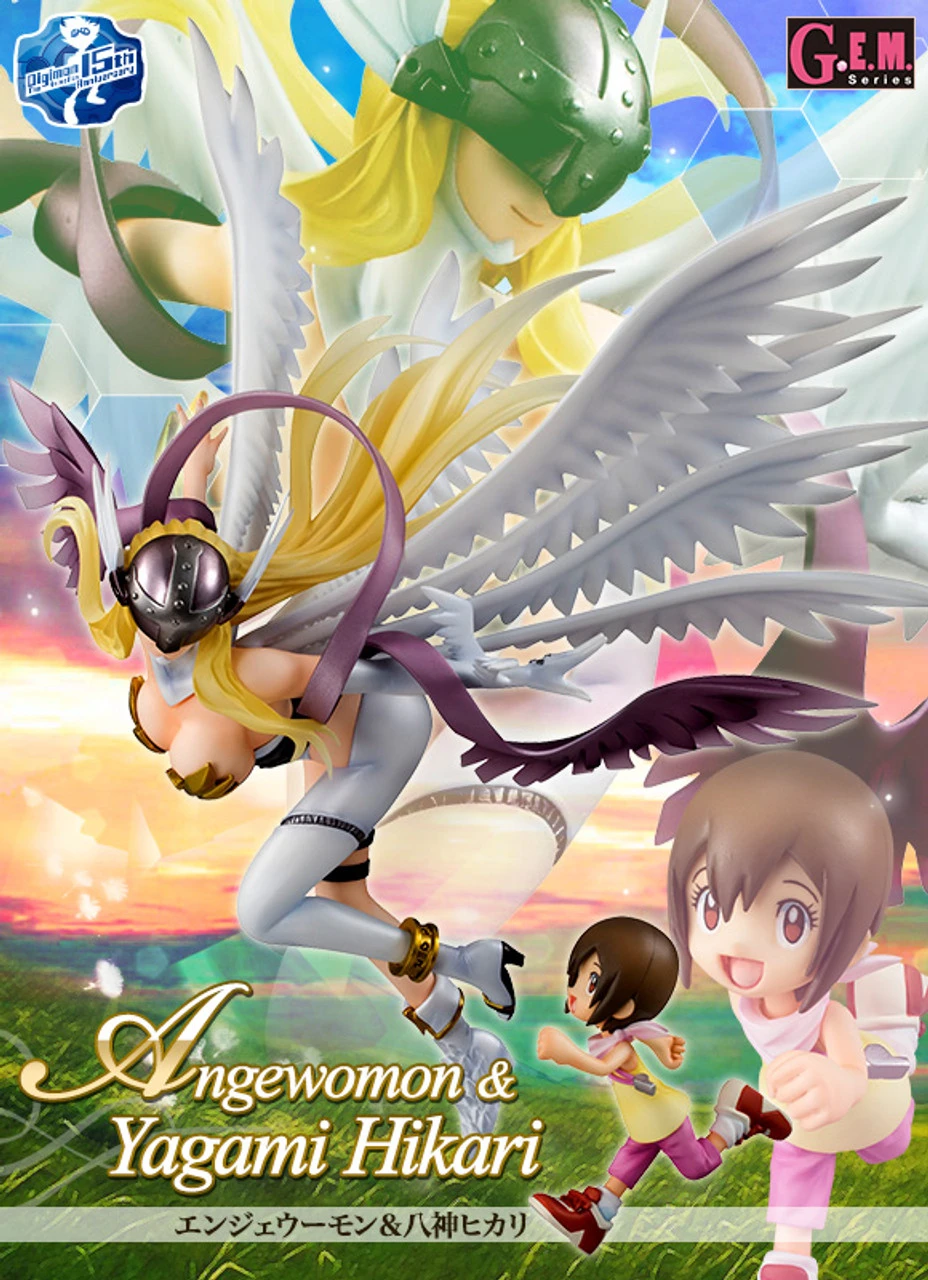 MegaHouse G.E.M.Digimon Adventure Angewomon & Yagami Hikari PVC Figure 3 MegaHouse G.E.M.Digimon Adventure Angewomon & Yagami Hikari PVC Figure