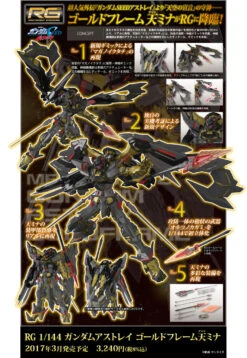 Bandai RG 1/144 Gundam Astray Gold Frame Amatsu Mina Plastic Model